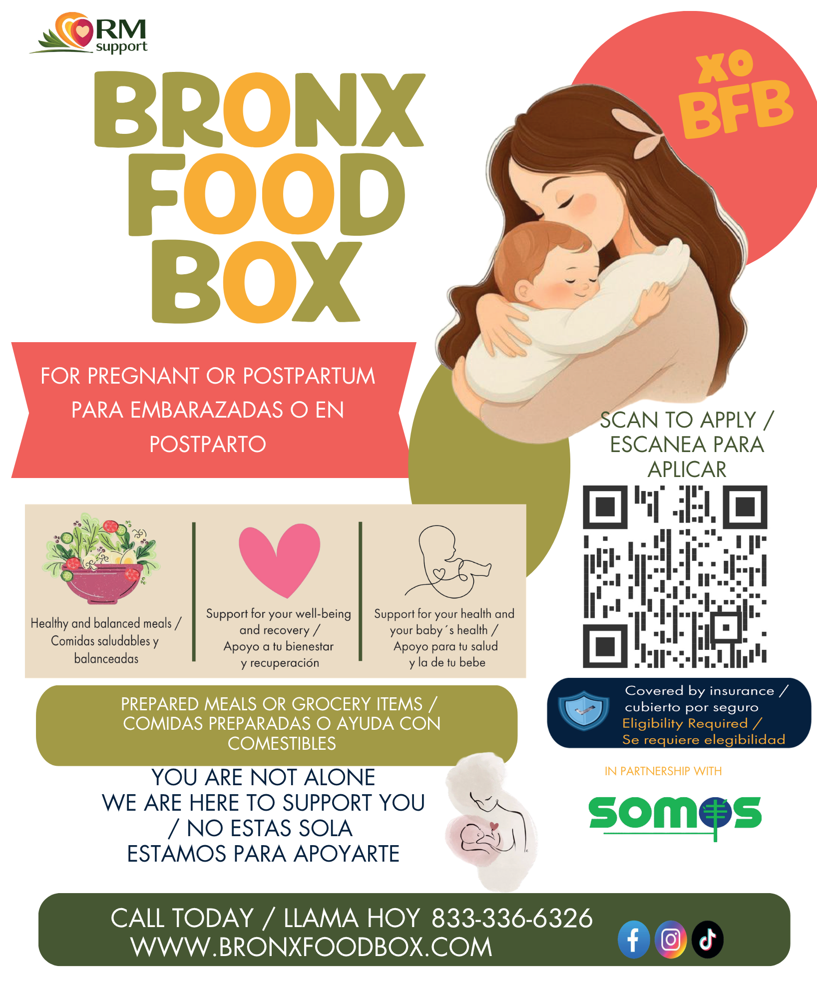 PREPARED MEALS OR GROCERY ITEMS / COMIDAS PREPARADAS O AYUDA CON COMESTIBLES