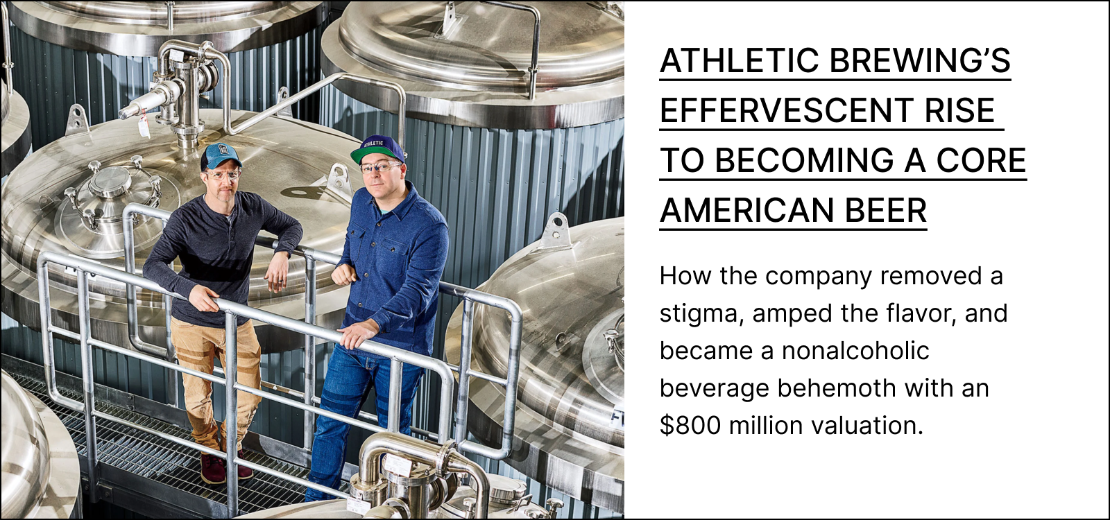 Athletic Brewing gaining fast on conventional beer makers