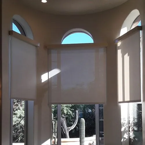 Fascia with interior screens