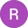 Purple circle with "R" in center.