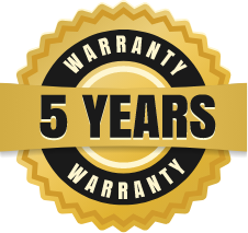 5 year warranty