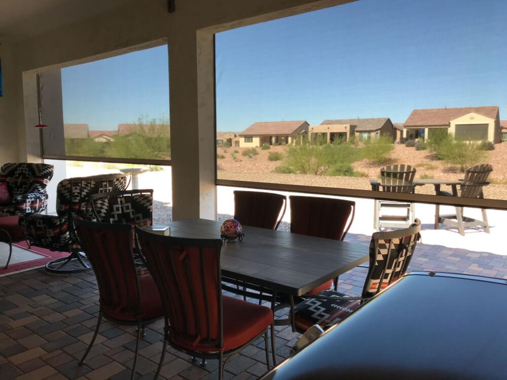 Custom patio Solar Screens in Phoenix