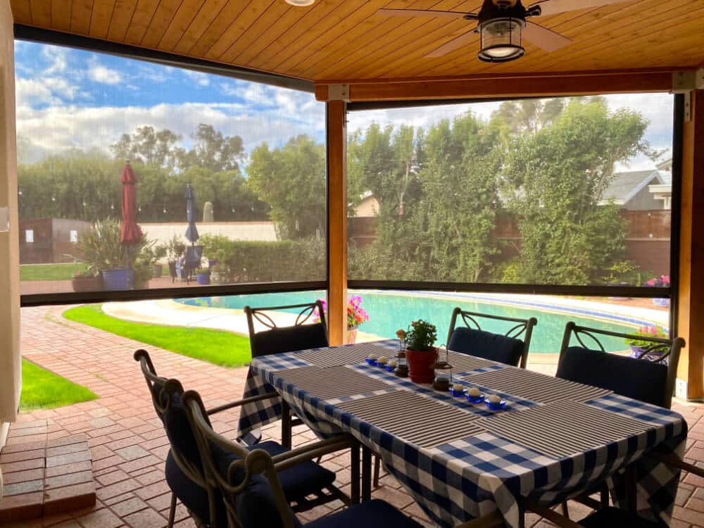 Patio enclosure Solar Screens in Phoenix