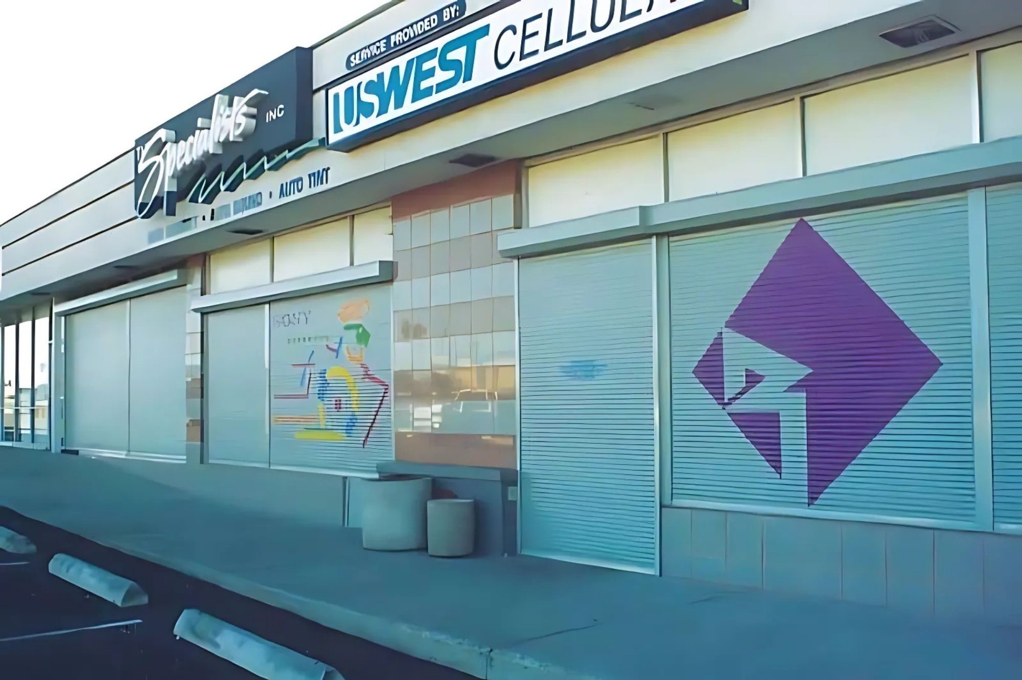 Storefront with rolling shutters, Tucson, AZ