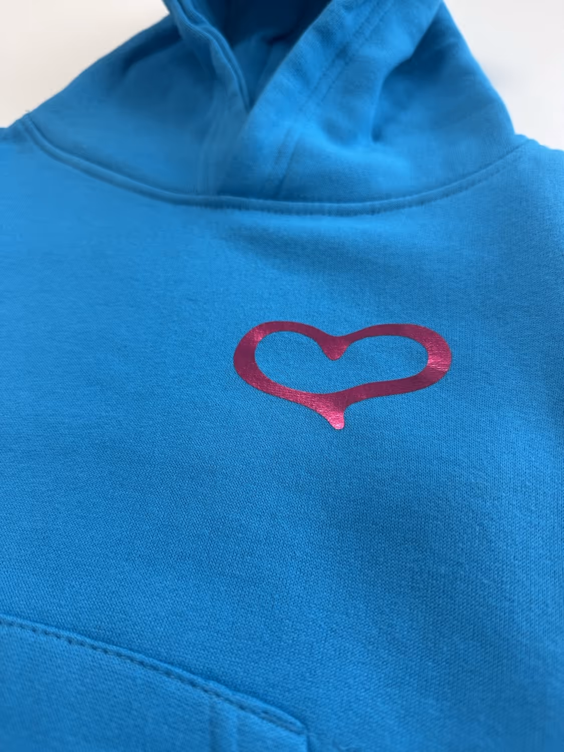 Blue hoodie