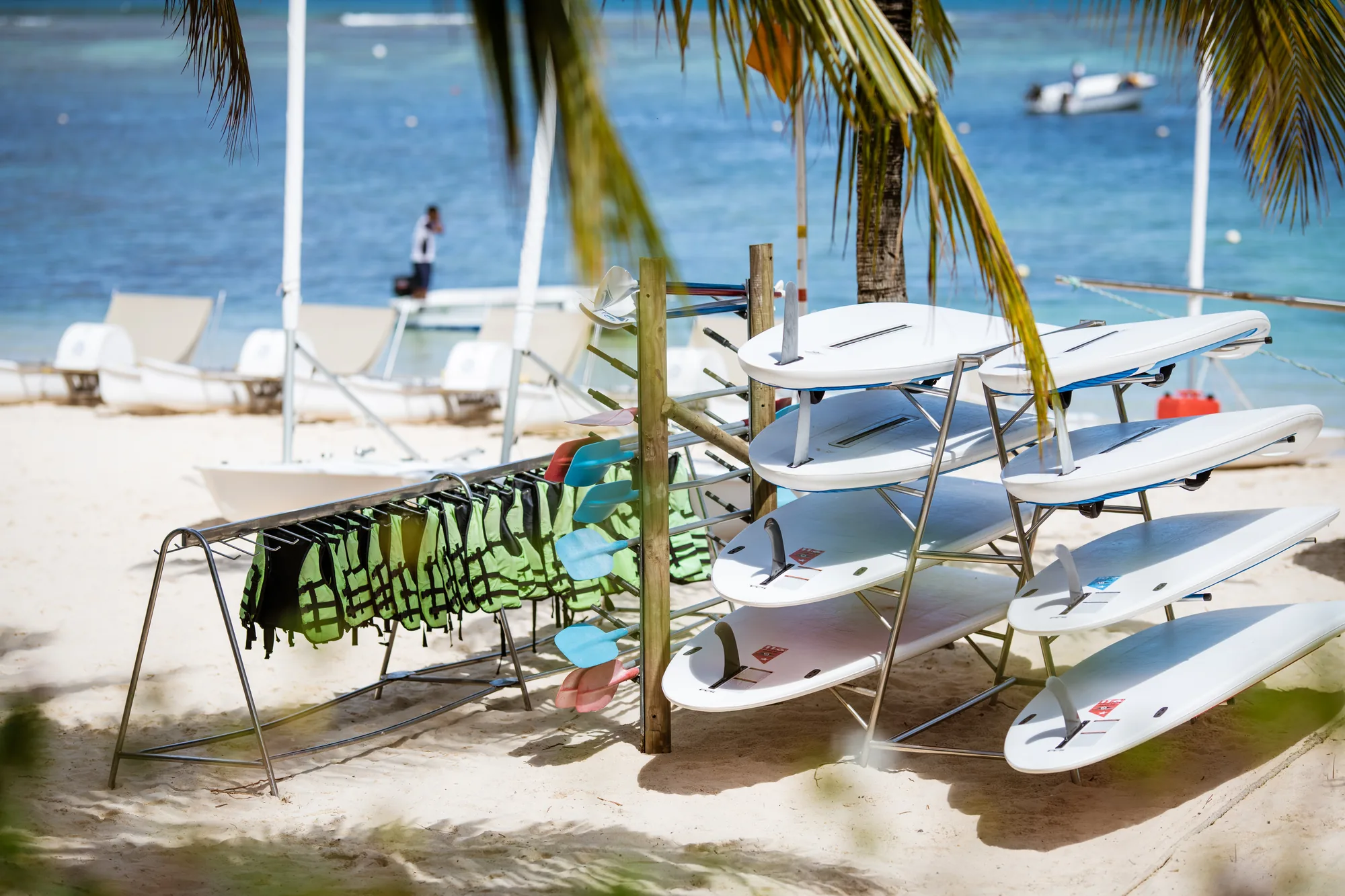 Resort restaurant sea facing at sunset mauritius