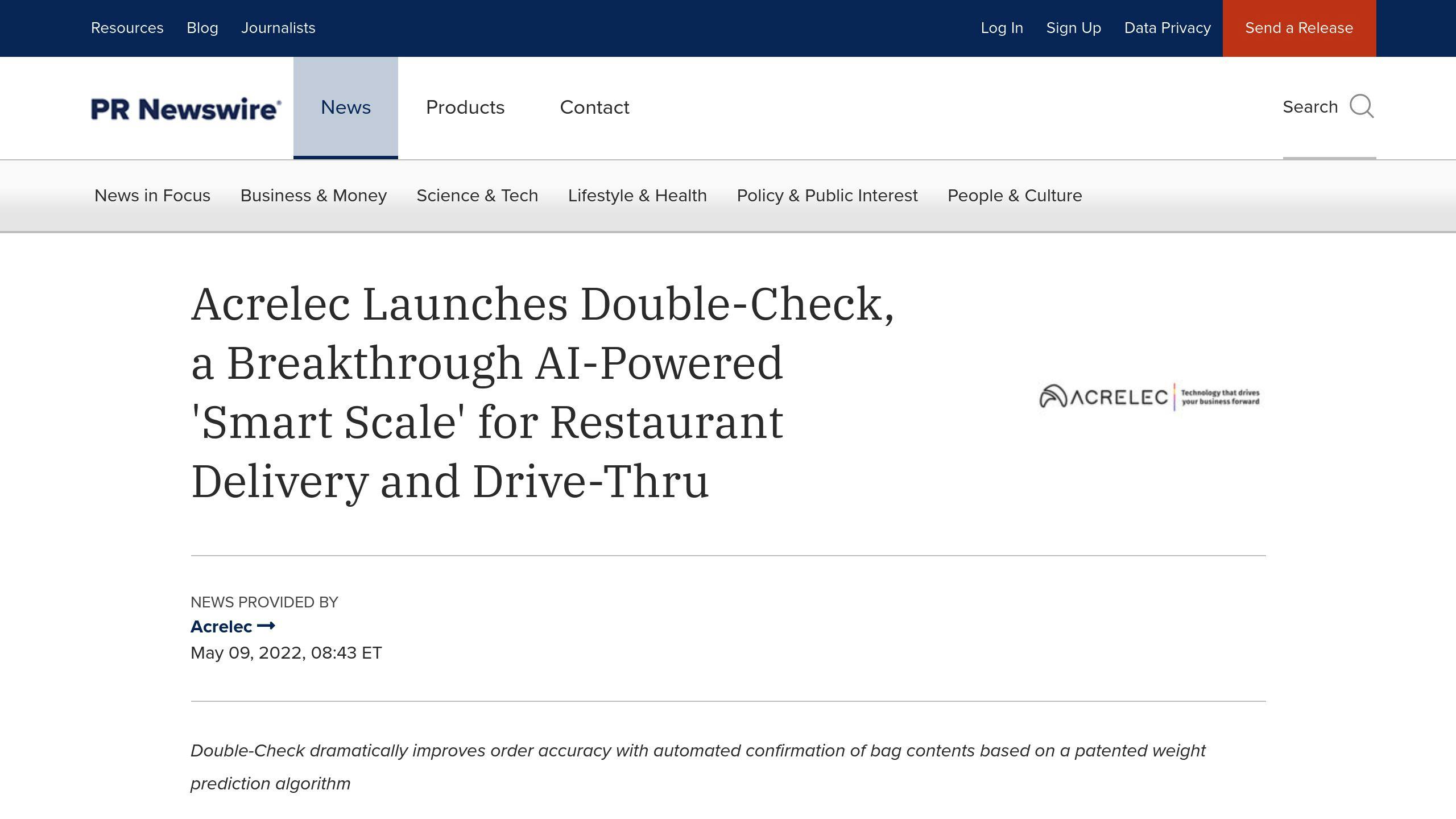 Double-Check by Acrelec