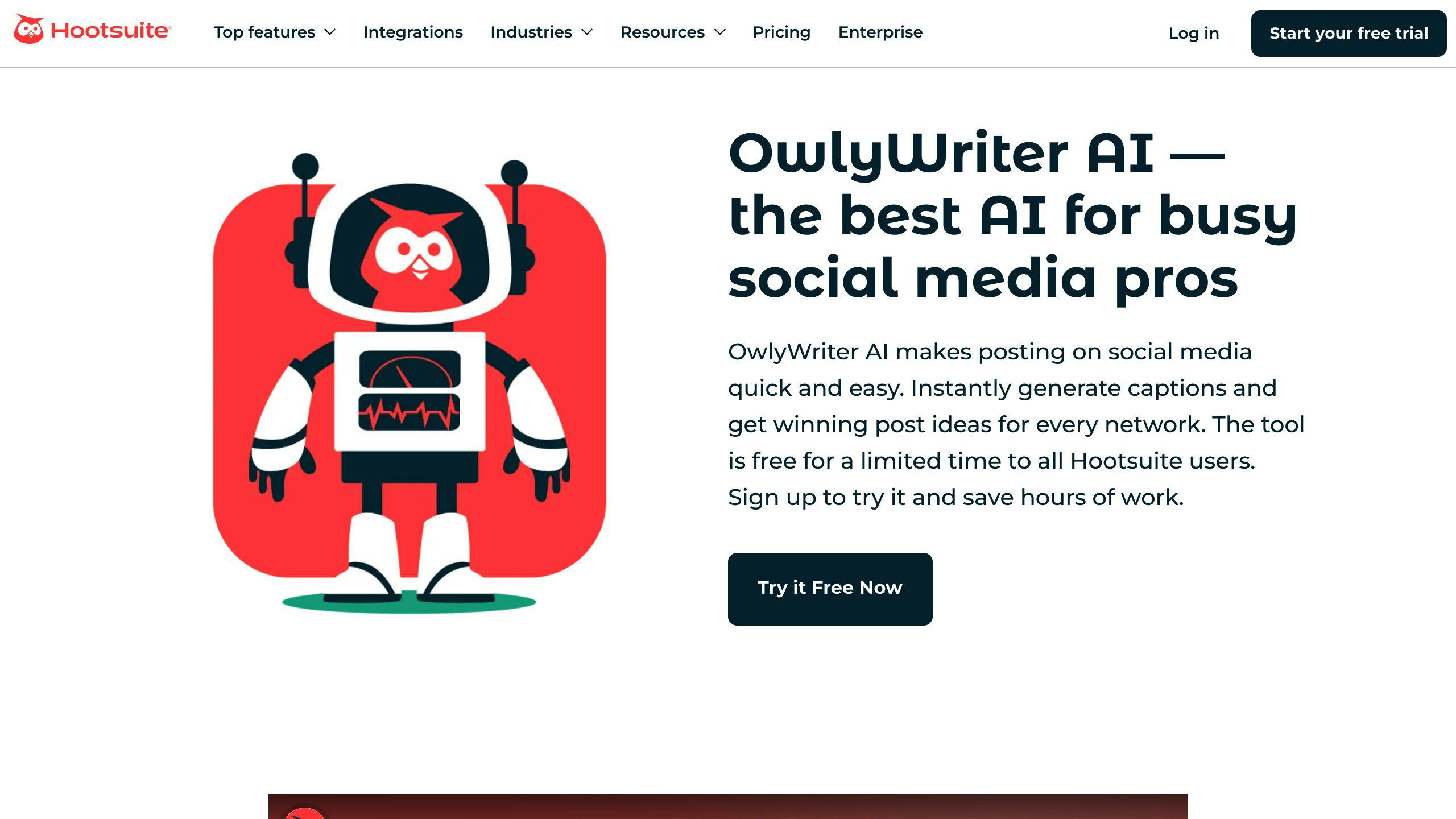 Hootsuite OwlyWriter AI