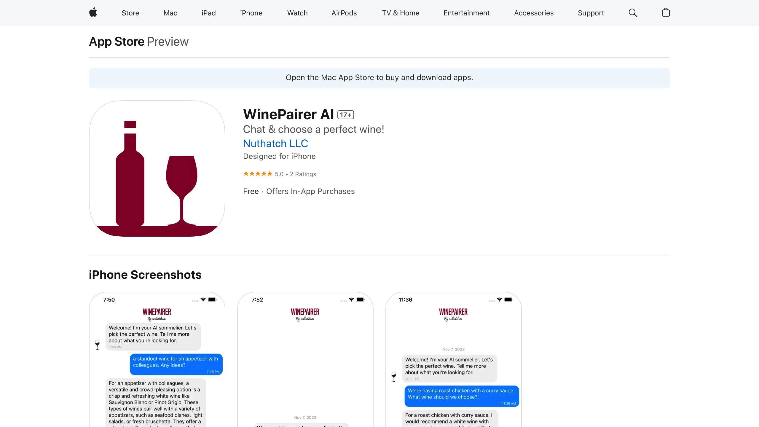 WinePairer AI