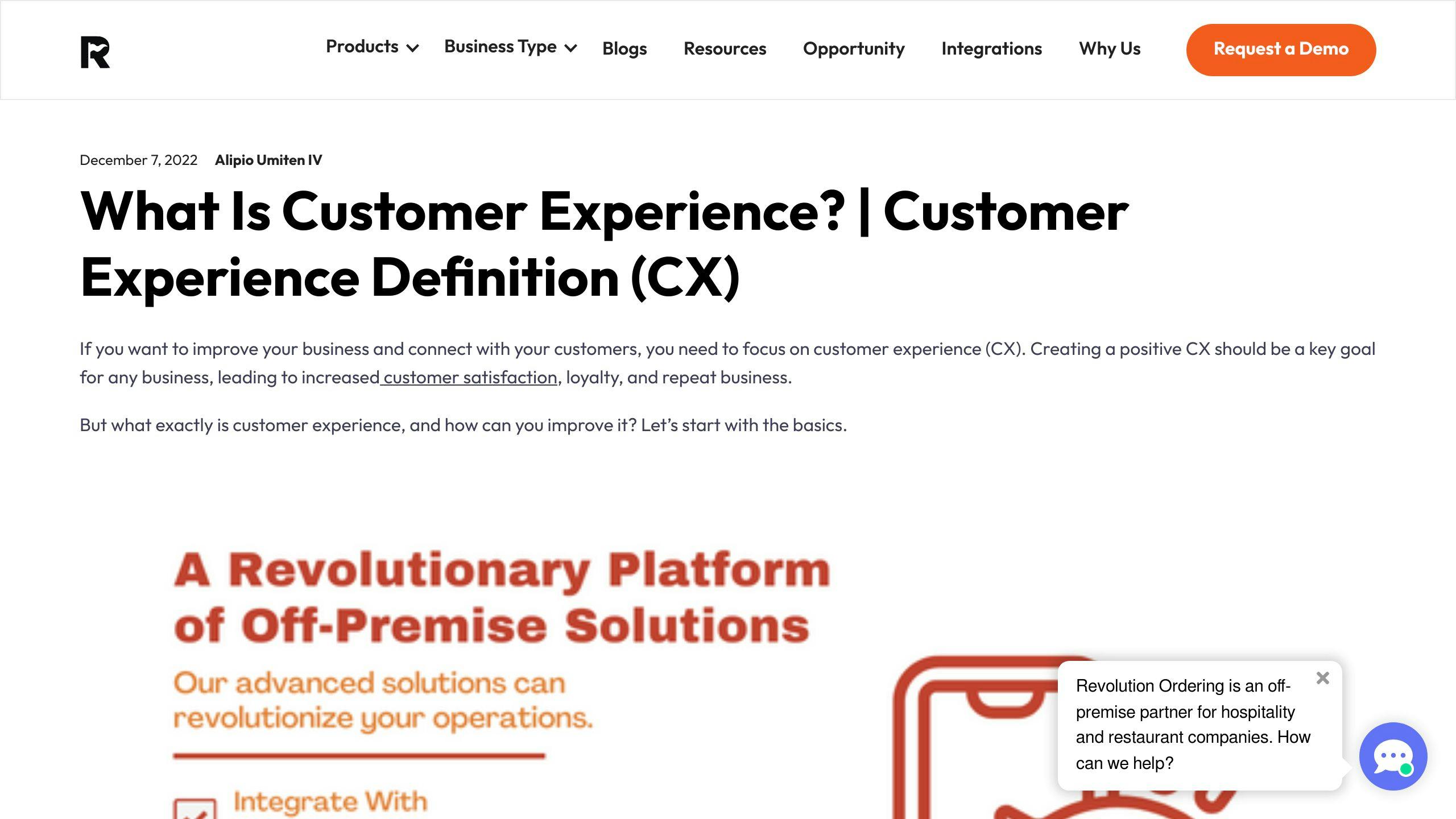customer experience