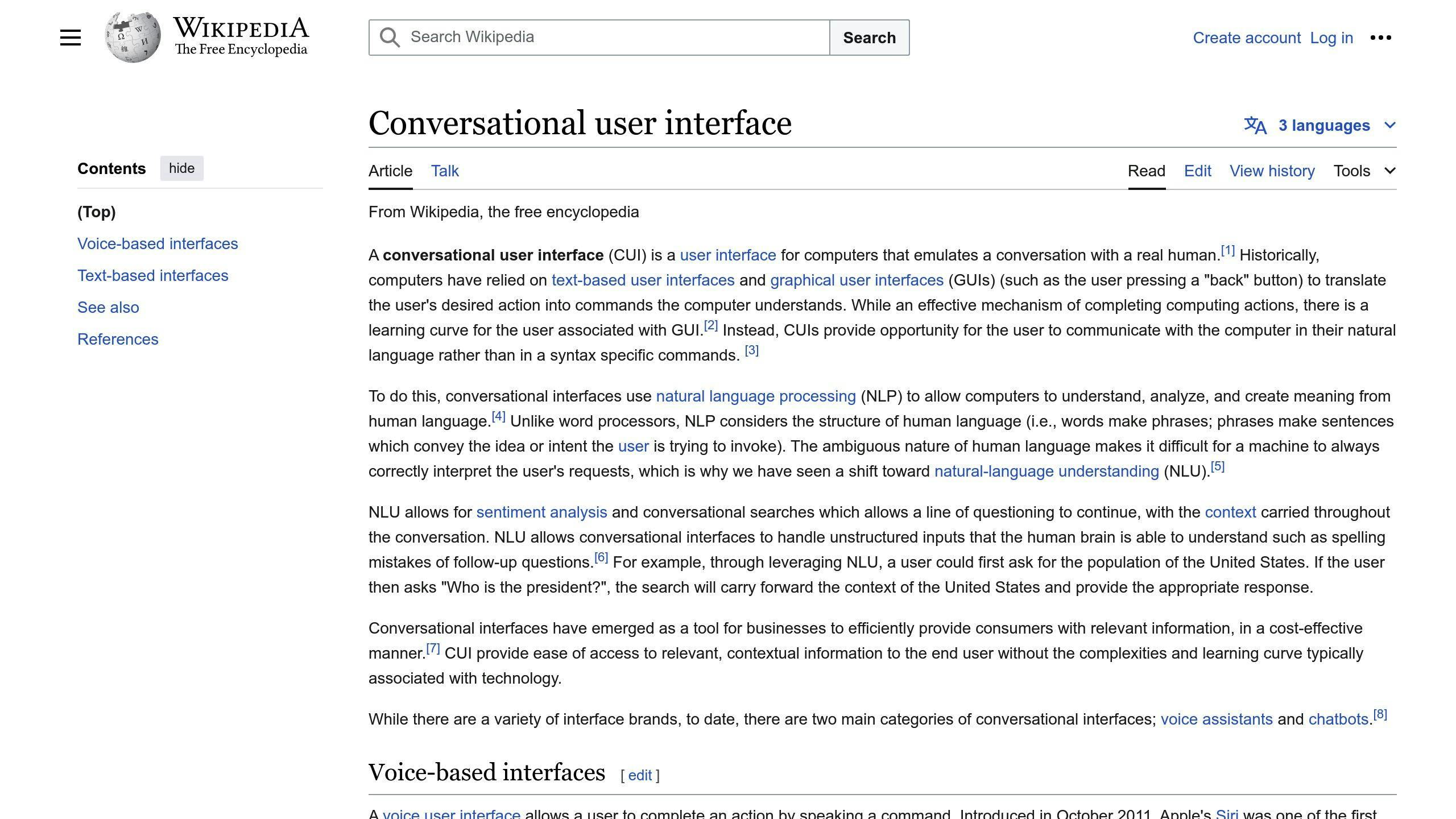 Voice Chatbots