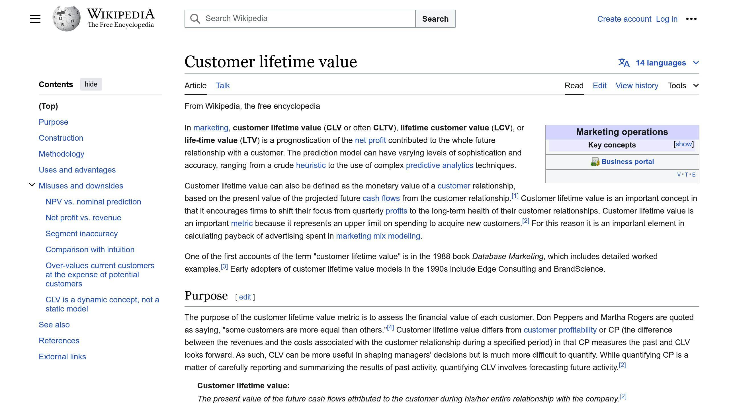 Customer Lifetime Value