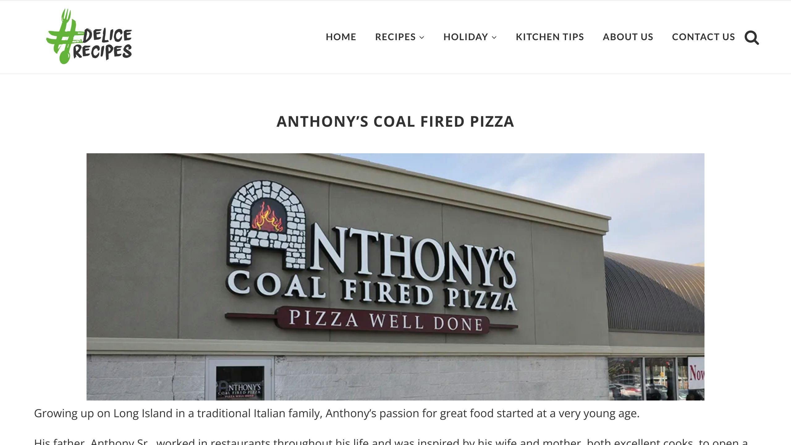 Anthony's Coal Fired Pizza & Wings