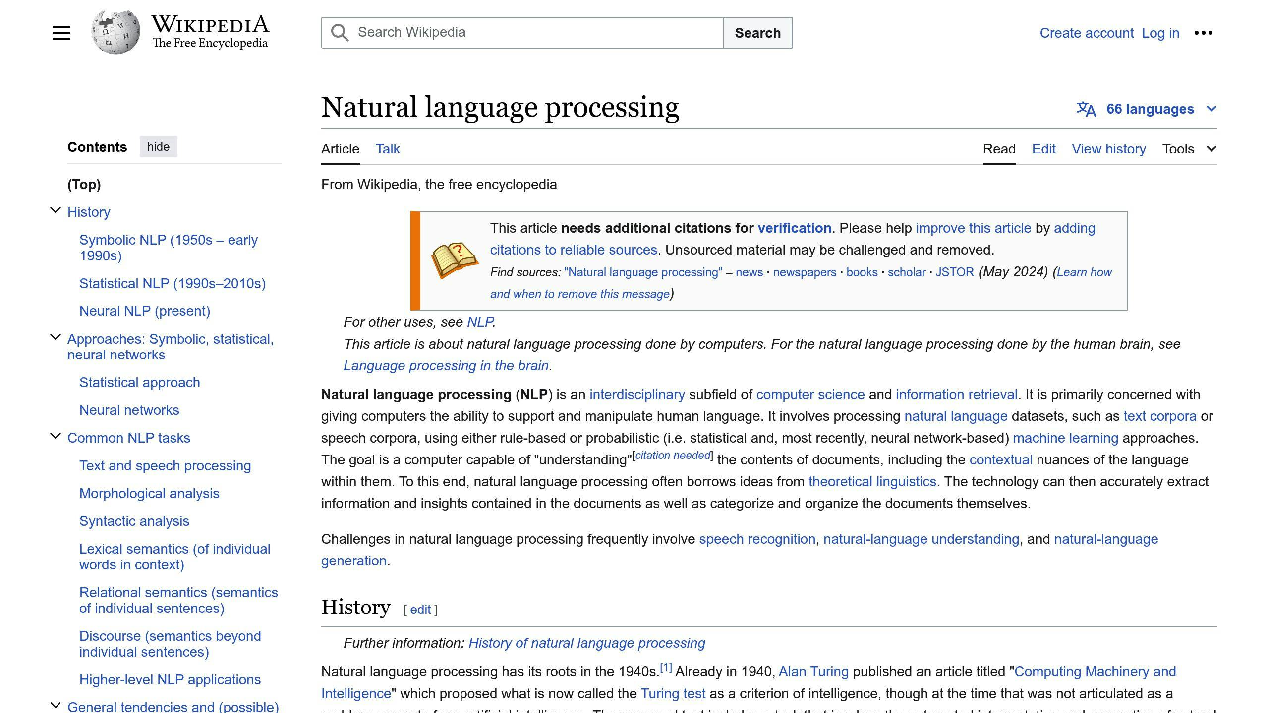 Natural Language Processing