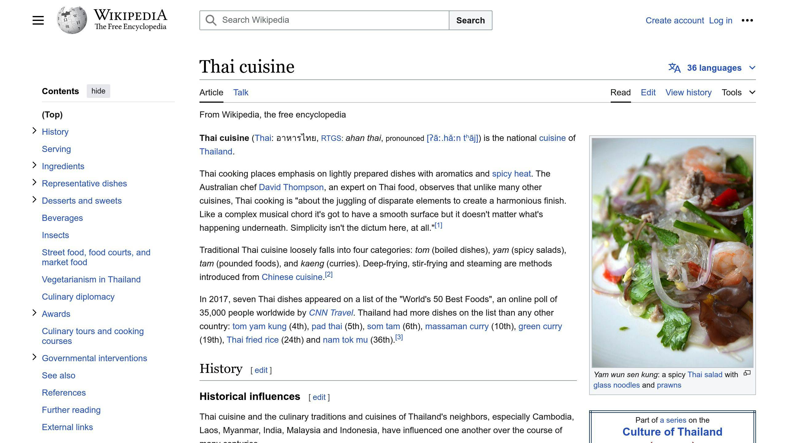 Thai Cuisine