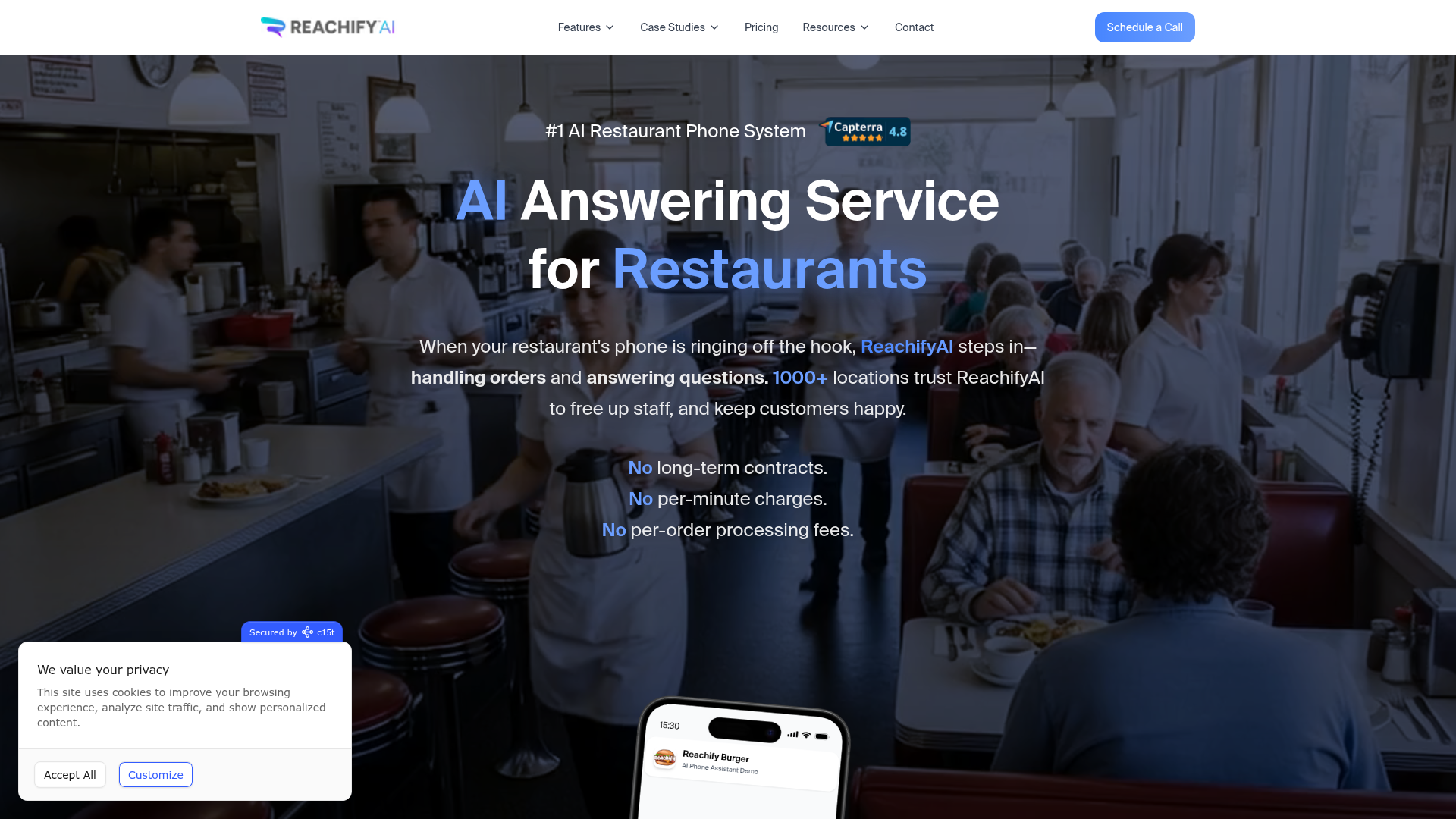 Screenshot of https://www.reachify.com