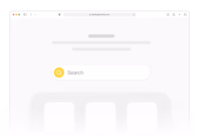A screen shot of the search page of a website.