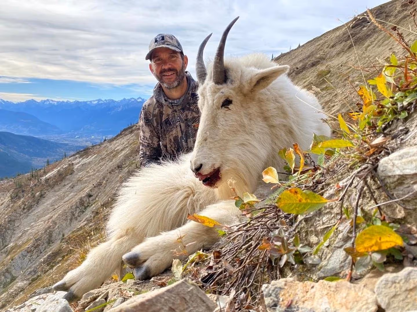 Mountain Goat and Hunter