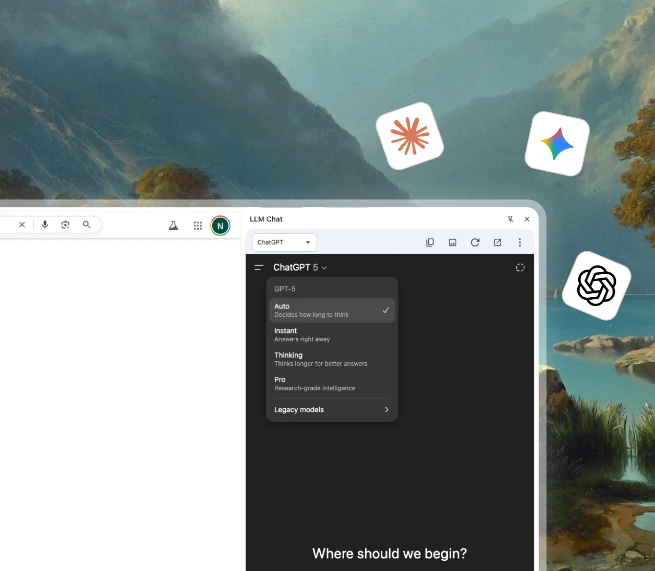 Screenshot of browserOS