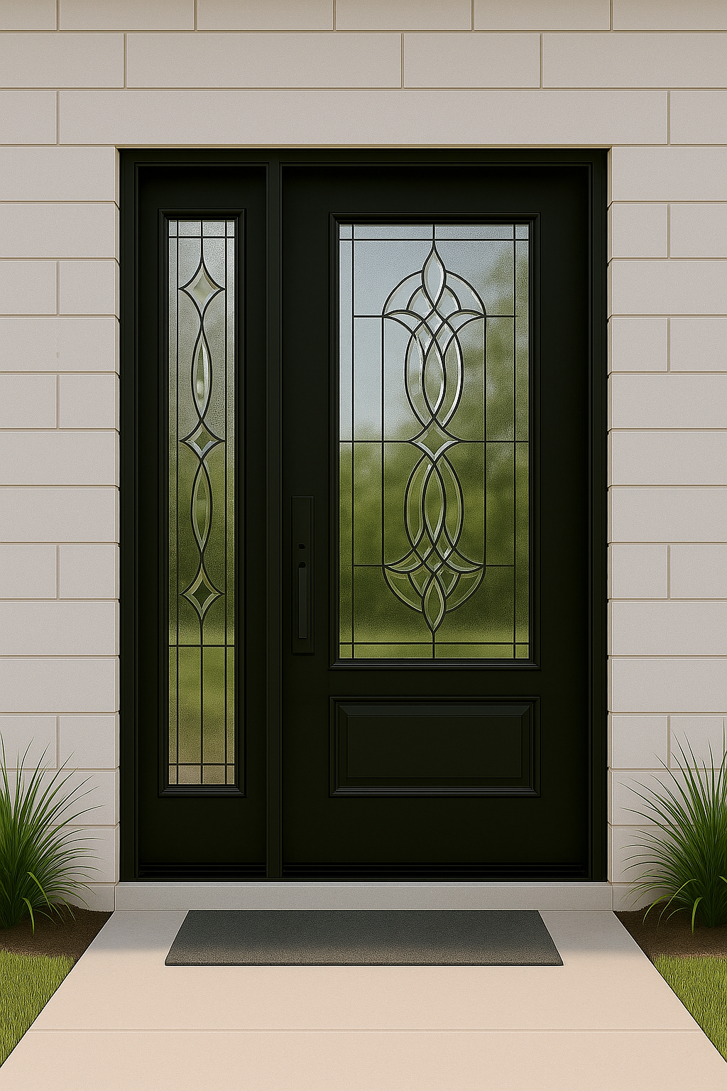 Single Door with Left Sidelight