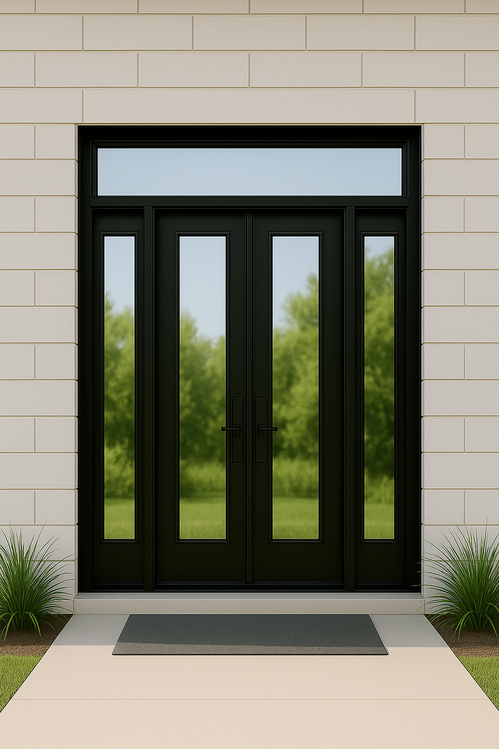 Doors with Sidelights and Transom