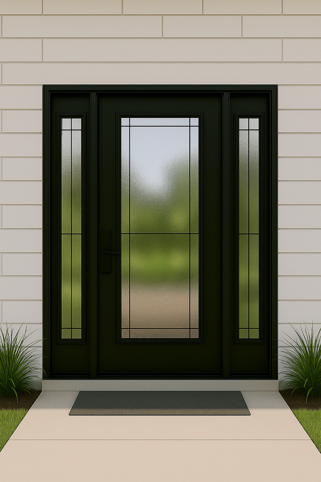 Single Door with Two Sidelights