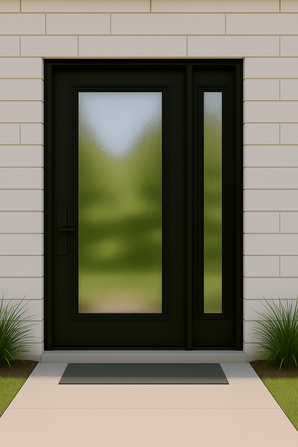 Single Door with Right Sidelight