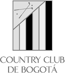 Logotipo del Country Club de Bogotá con diseño estilizado en gris y negro.