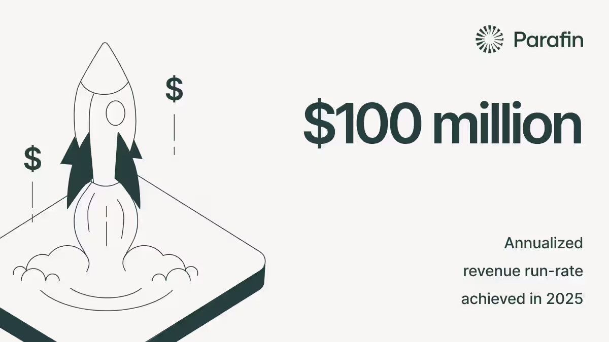parafin surpasses $100 million in annualized revenue run-rate