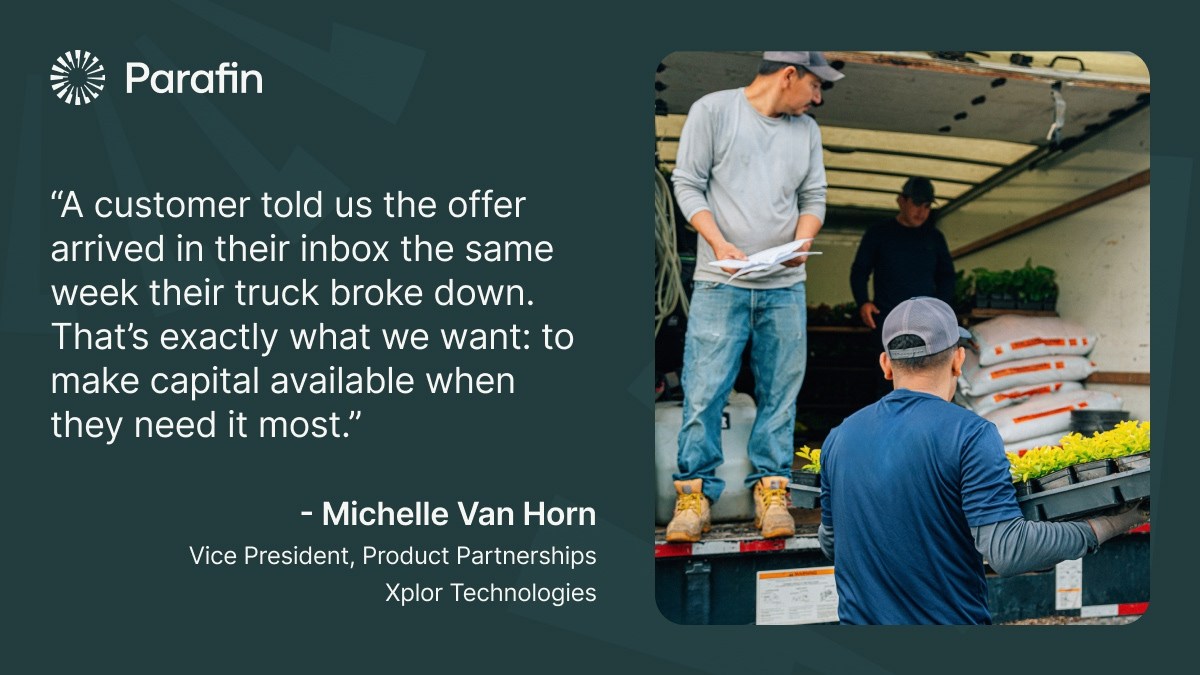 Xplor Technologies testimonial about a small business customer for Parafin