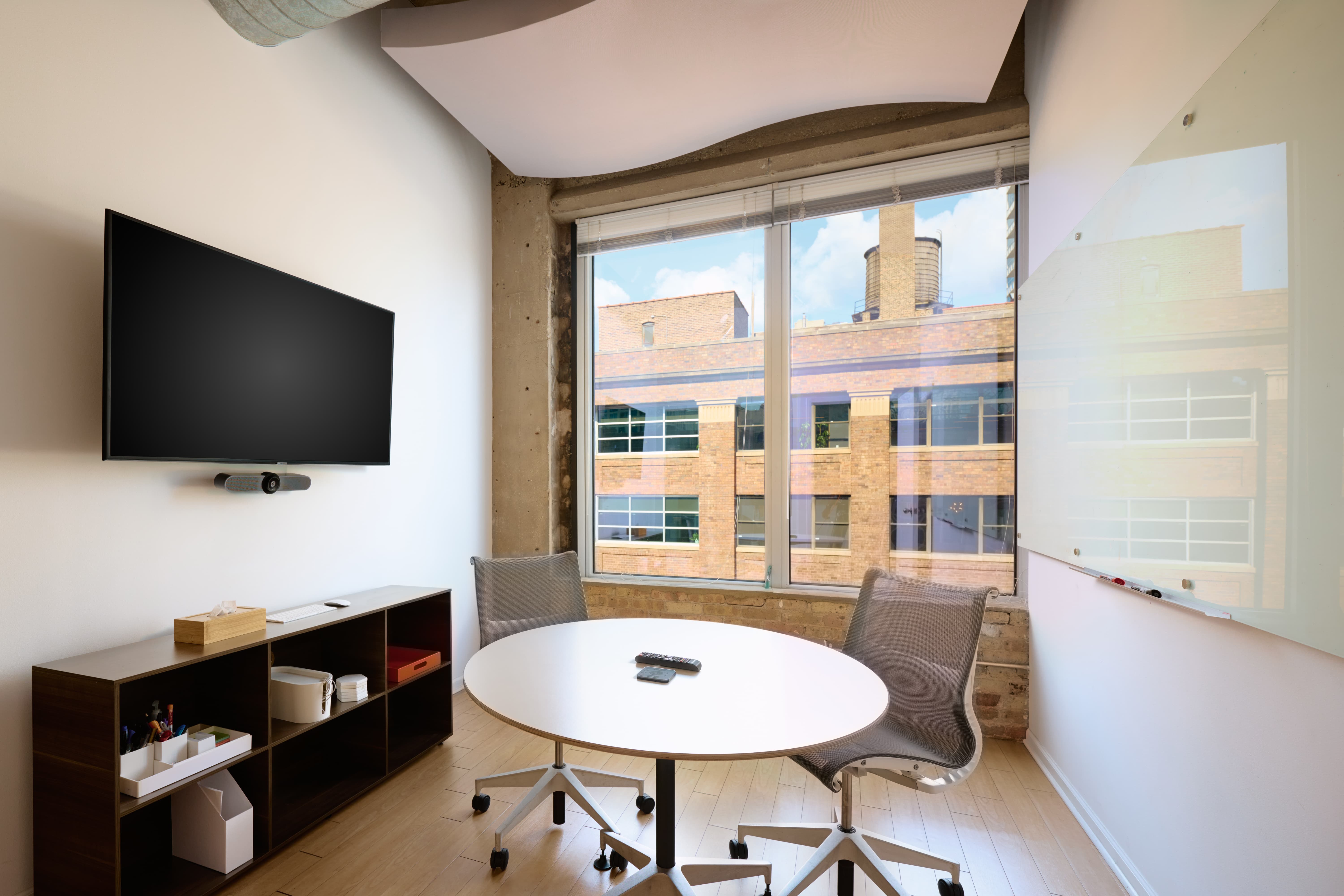 7:3 breakout room at Two Thirty, a private meeting space in the 7th-floor River North loft