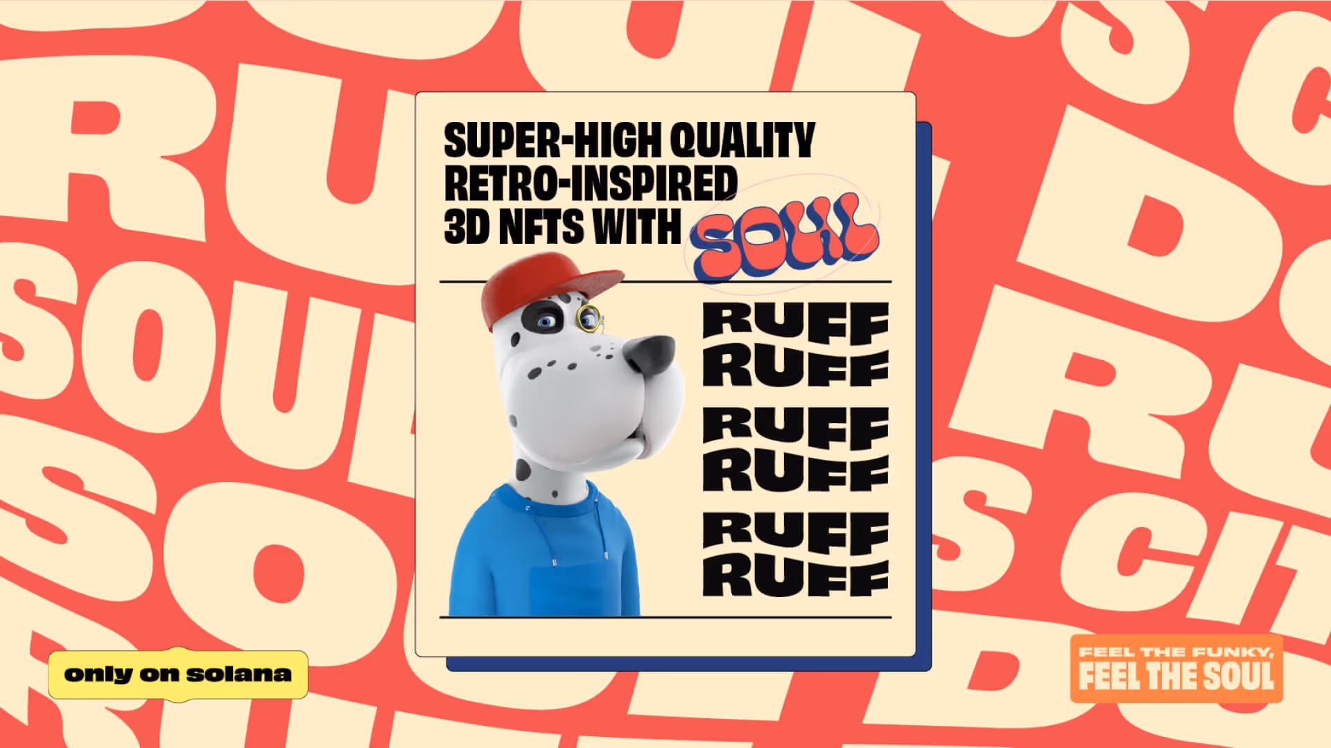 Branding design for Soul Dogs featuring the Wallpaper.