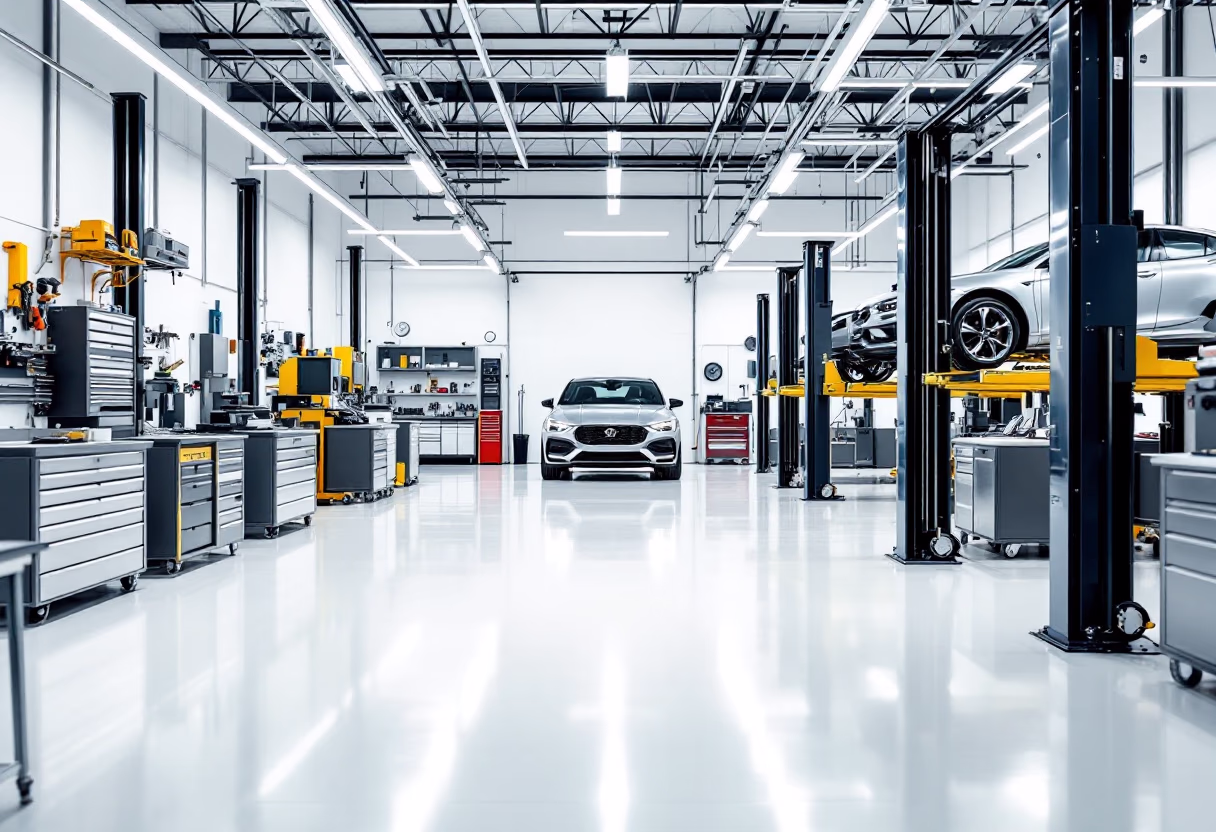 image of auto shop interior