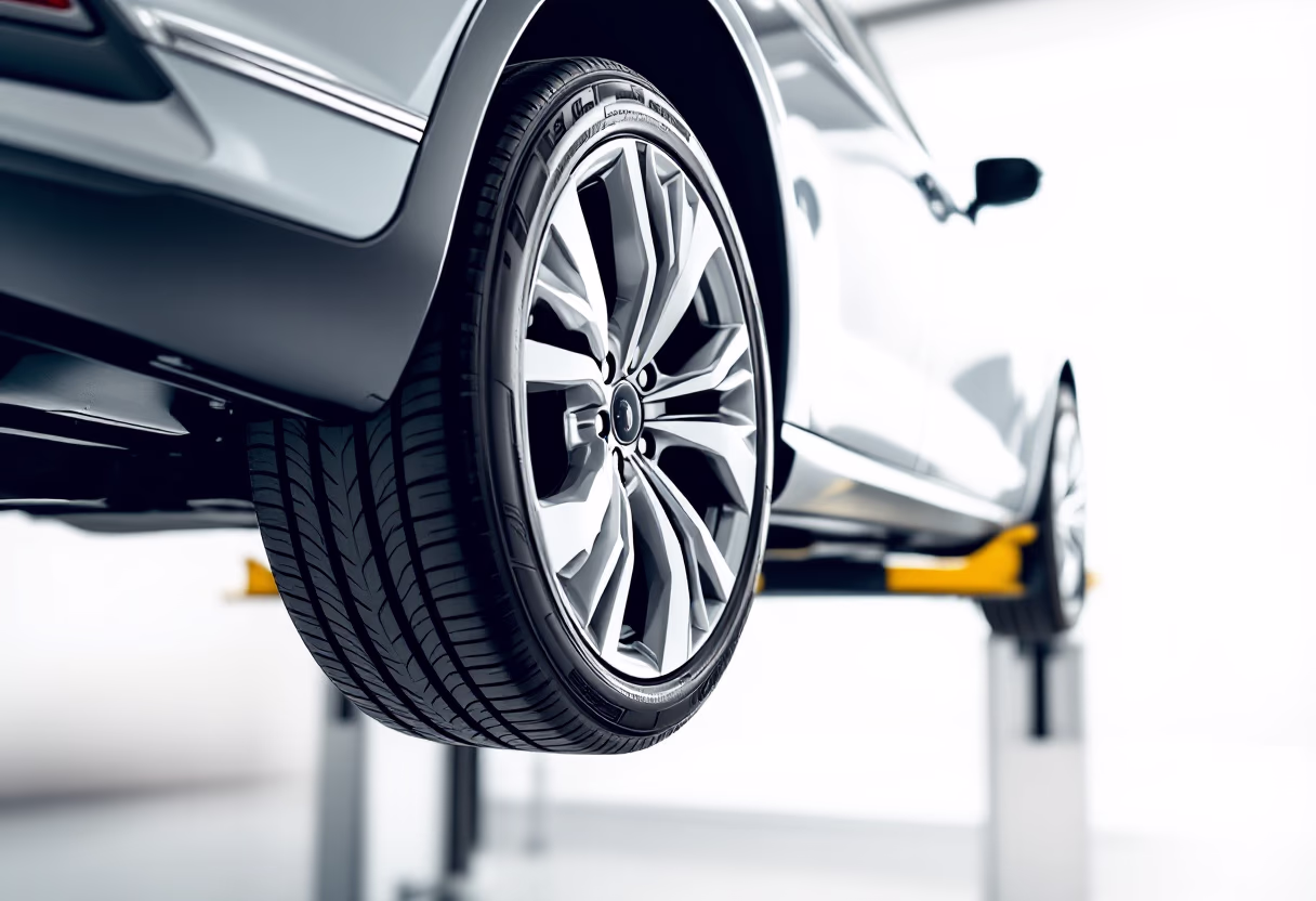 image of car tire rotation service
