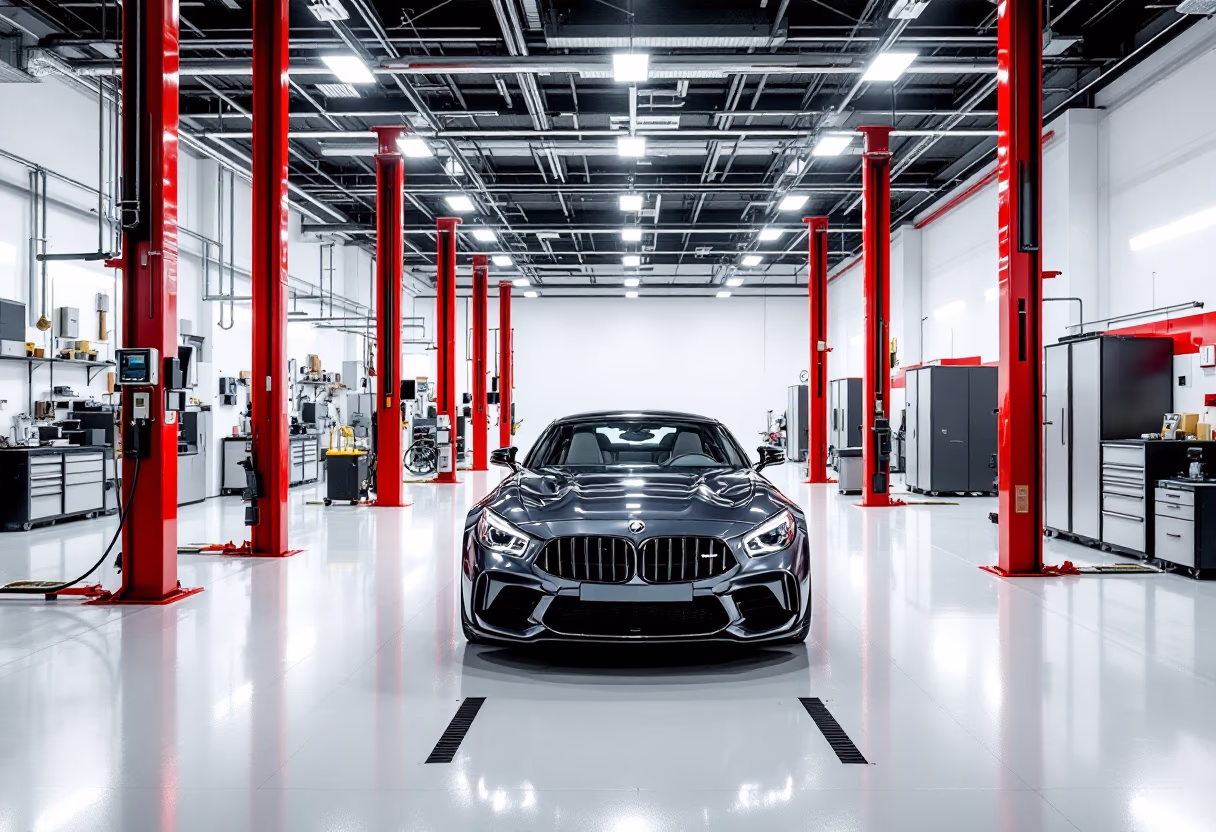 image of auto shop interior