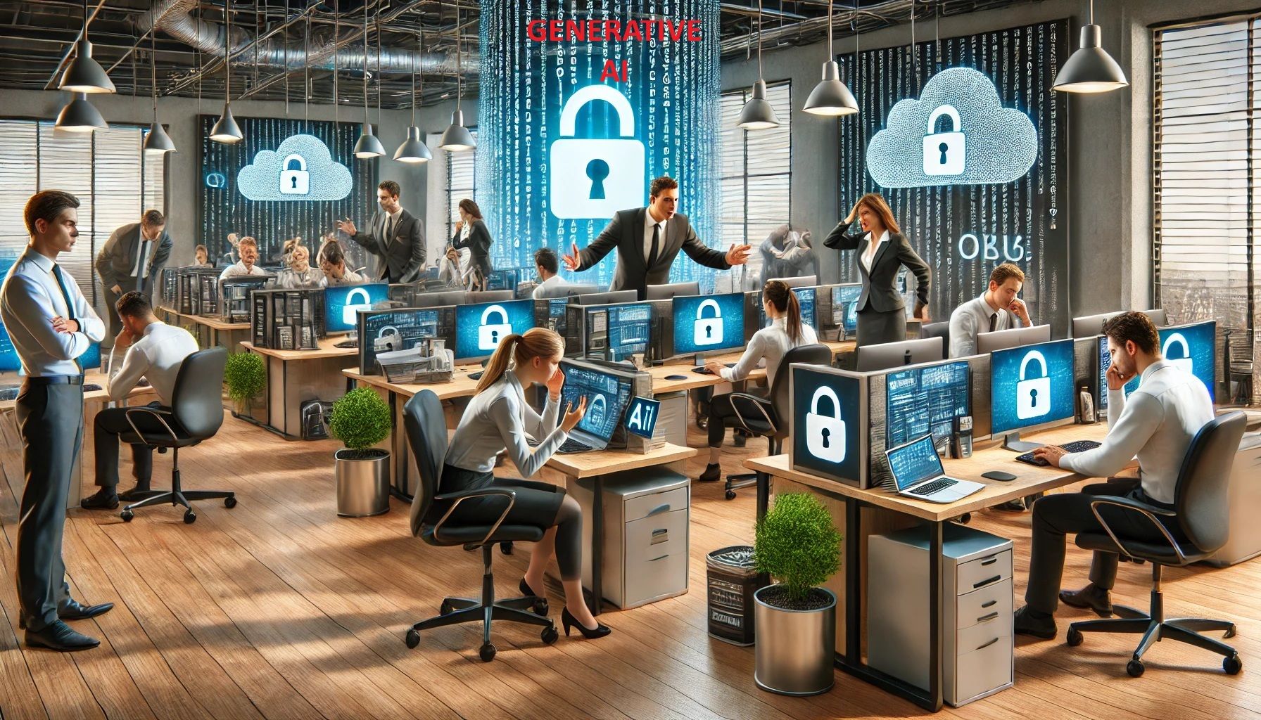 People being worried about AI threats