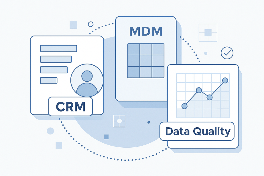 PIM (MDM), CRM, Data Quality)