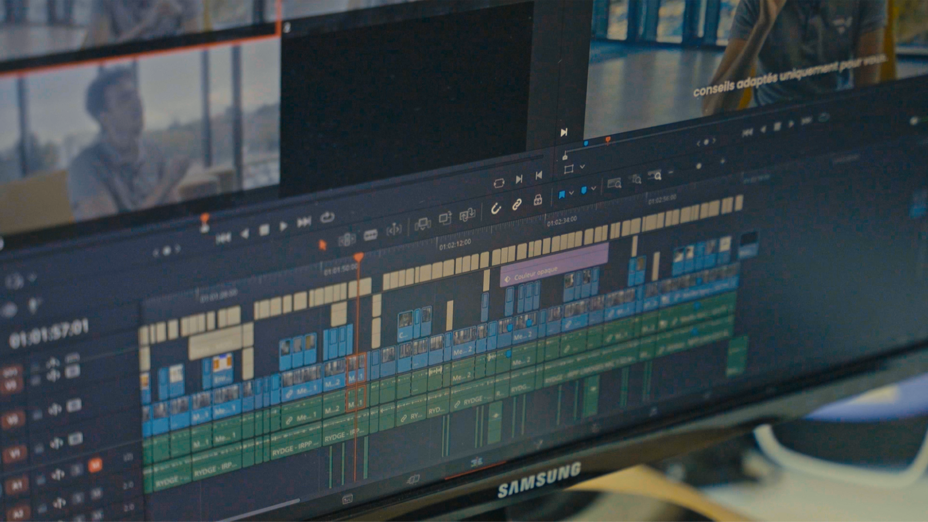 Exemple de rush mobile monté puis habillé selon la charte graphique Skiveo 