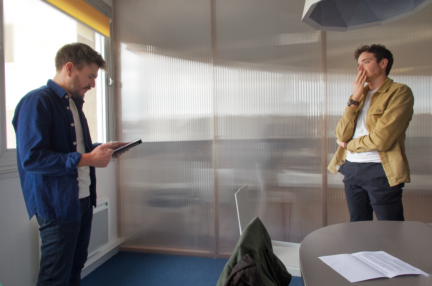 Session de cours prise de parole en public réalisée en entreprise.