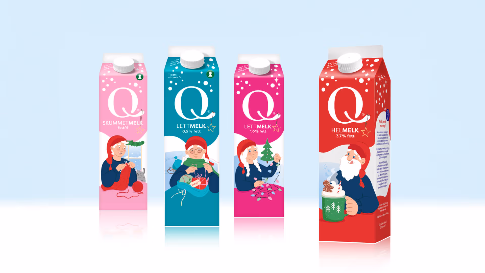 Q-Meieriene – julekartonger