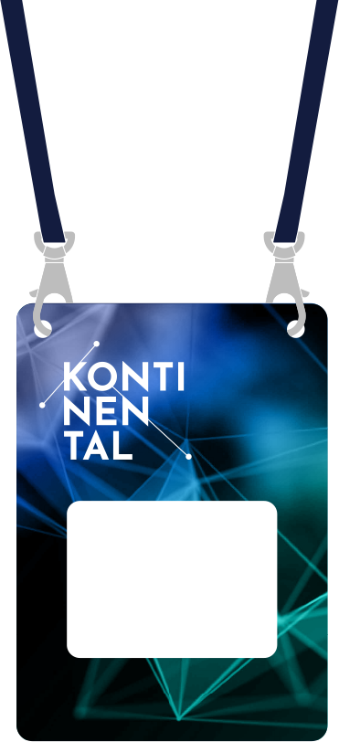 Nøkkelkort med Kontinental-profil