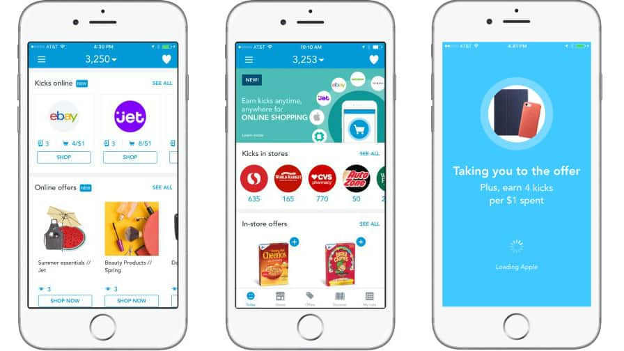 shopkick earn cash back. permission.io earn tokens