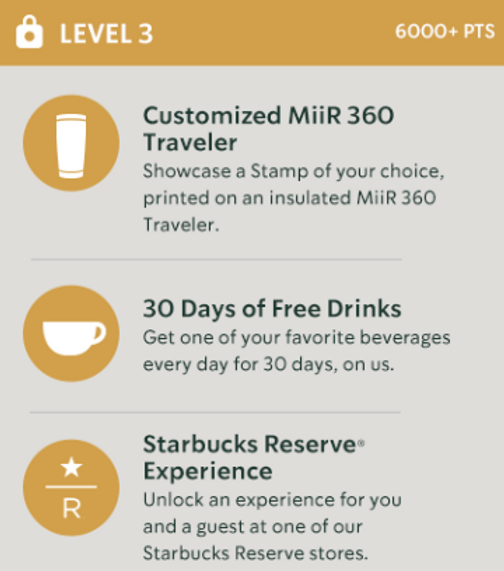 Tier 3 benefits Starbucks Odyssey Loyalty web3 program