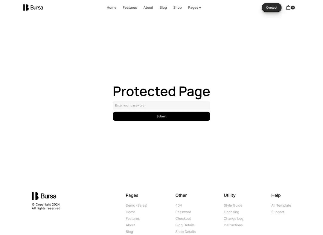 Saas Webflow Template - Bursa - Designed by Azwedo.com and Wedoflow.com