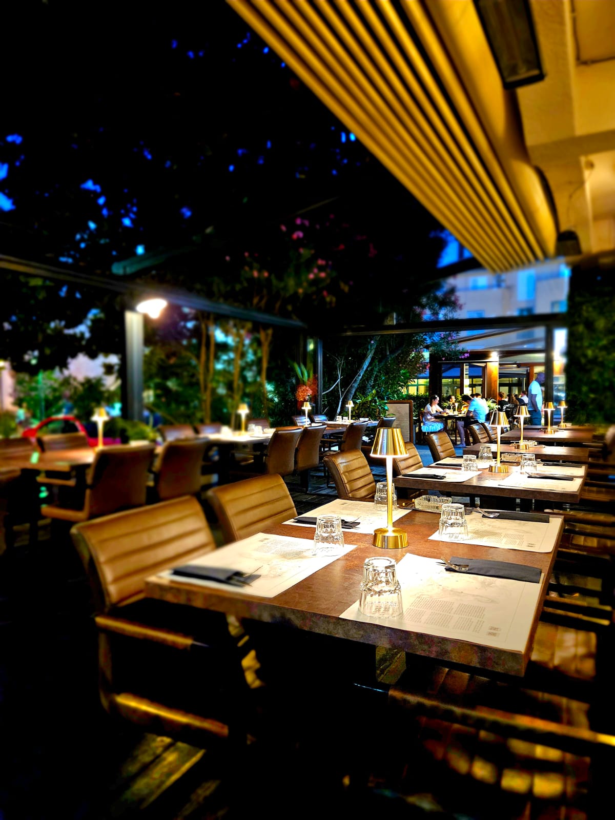 TI Restaurant at night time