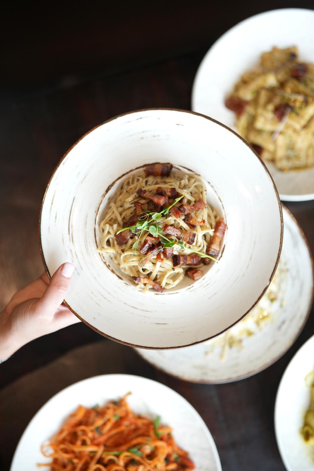 Tasty spaggetti meal