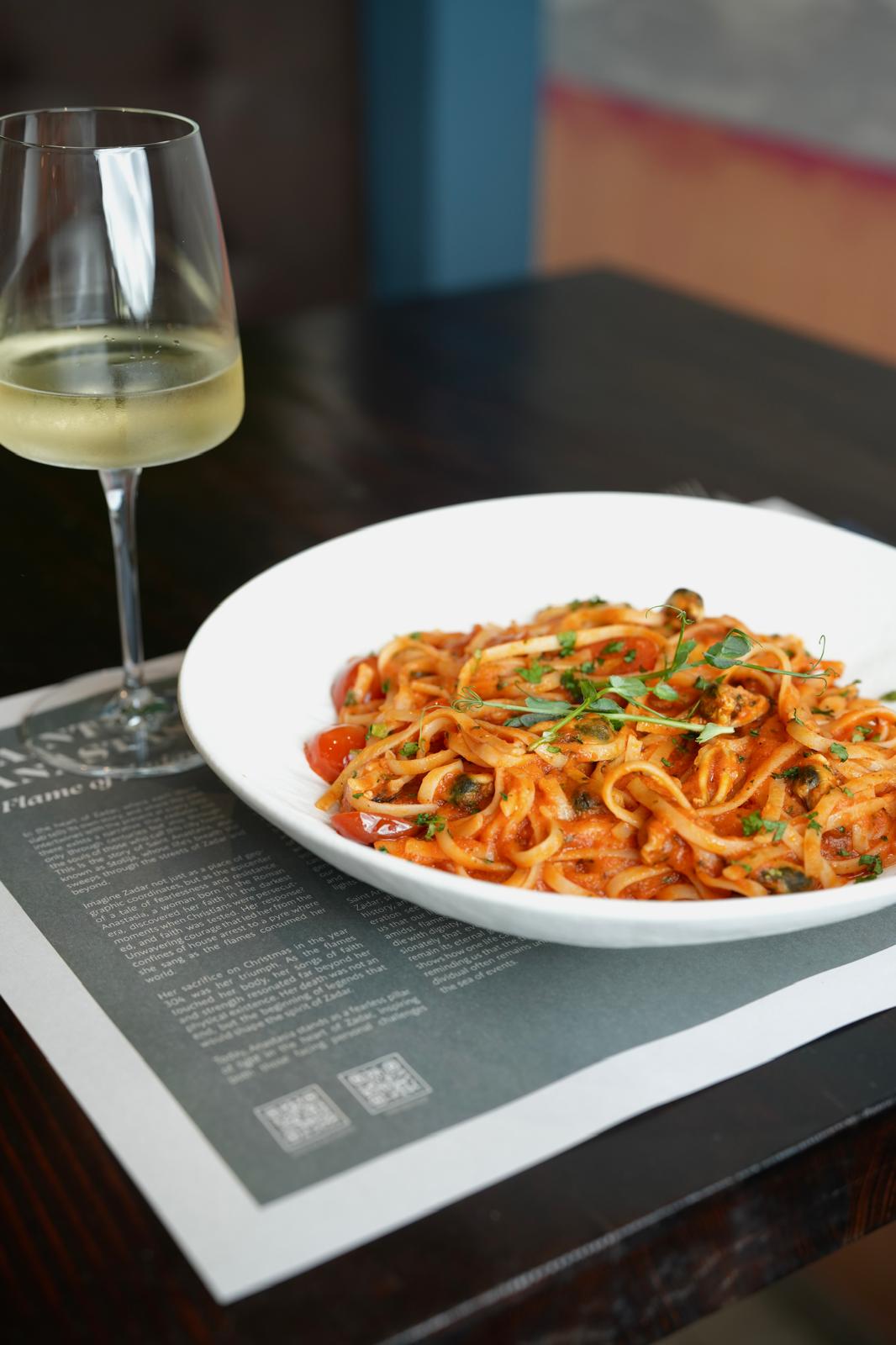 Bolognese Pasta in TI Restaurant