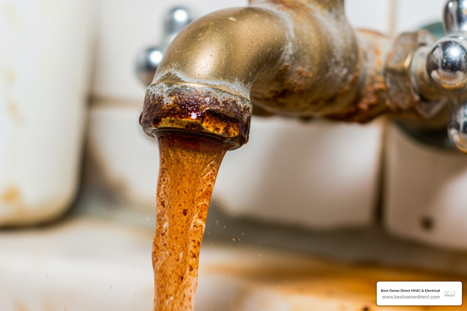 rusty water coming from a faucet - water heaters 24 hour service in north plains or rusty water coming from a faucet - water heaters 24 hour service in north plains or