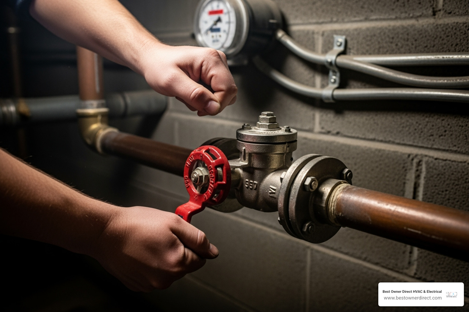 a person shutting off the main water valve to a house - water heaters 24 hour service in north plains or a person shutting off the main water valve to a house - water heaters 24 hour service in north plains or