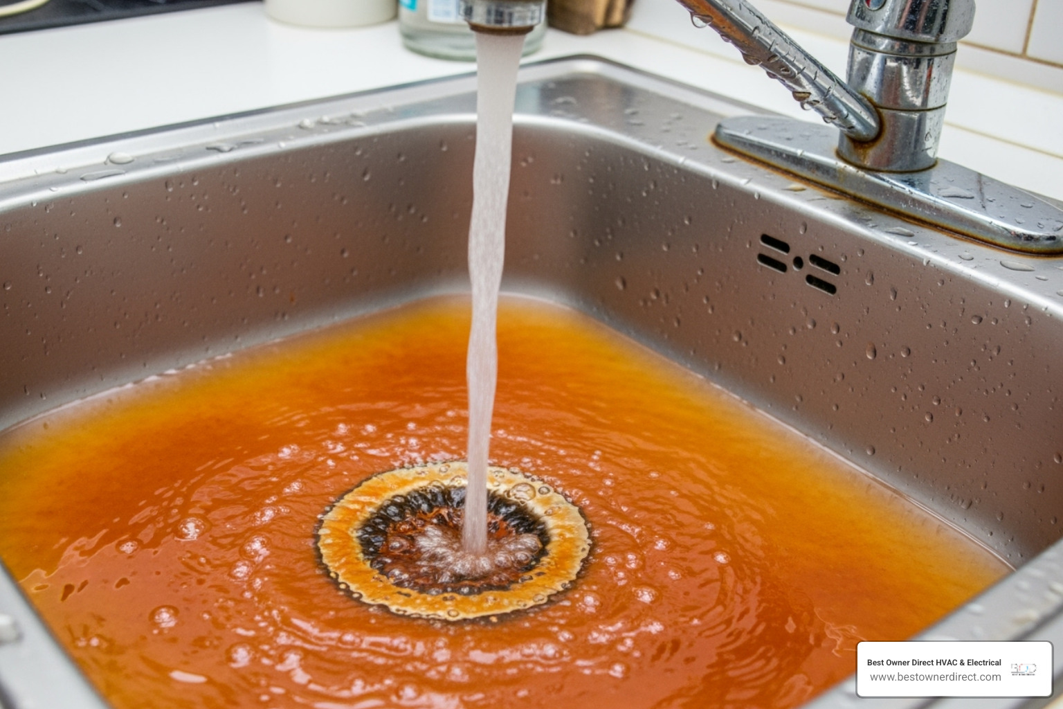 discolored water coming from a tap - water heaters 24 hour service in lake oswego or